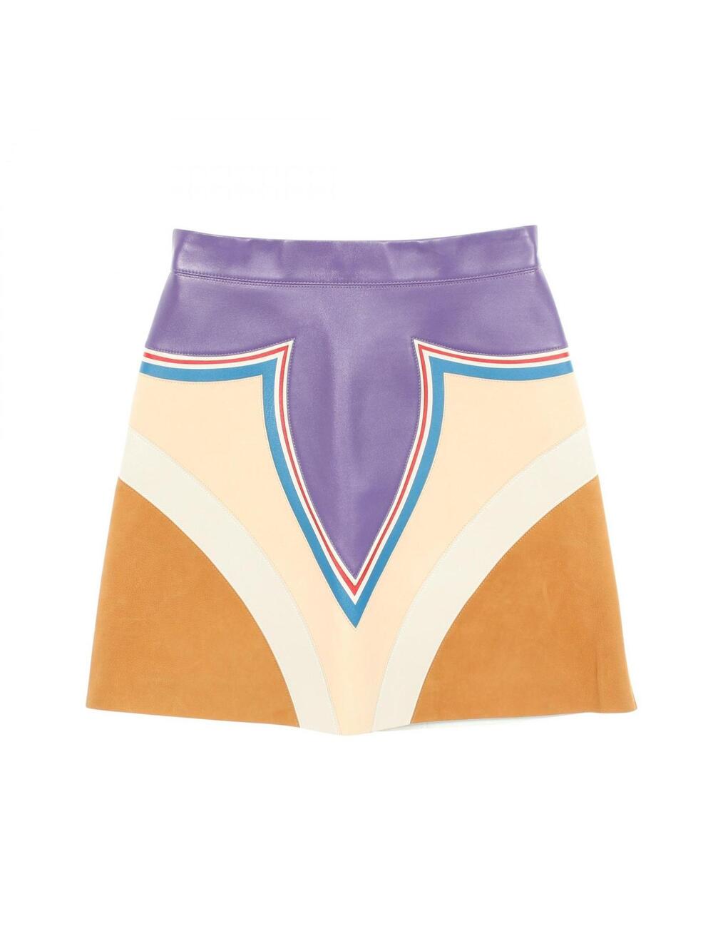 Louis Vuitton Suede Panel Skirt #36 Dpo #361485L59B